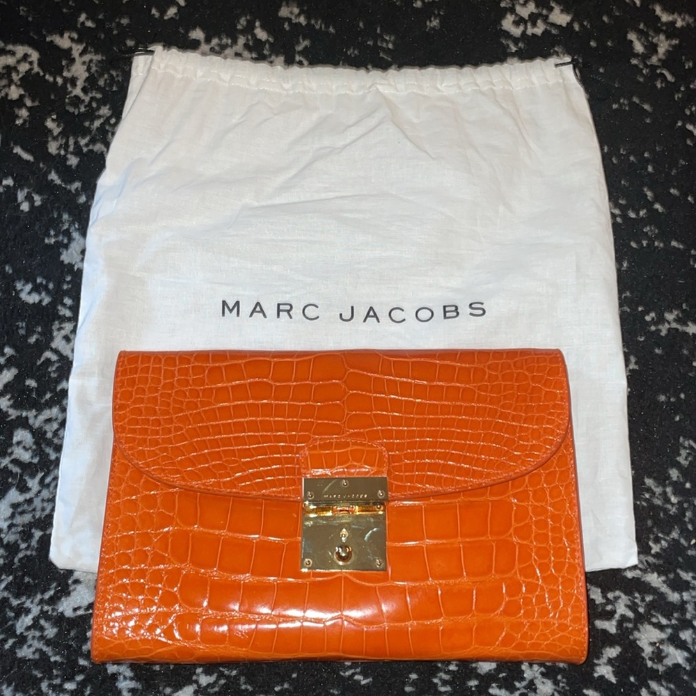 MARC JACOBS Orange Alligator $9K BAG 🧡